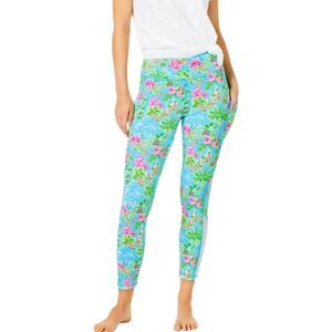 Lilly Pulitzer Floral Leggings - Blue and Pink